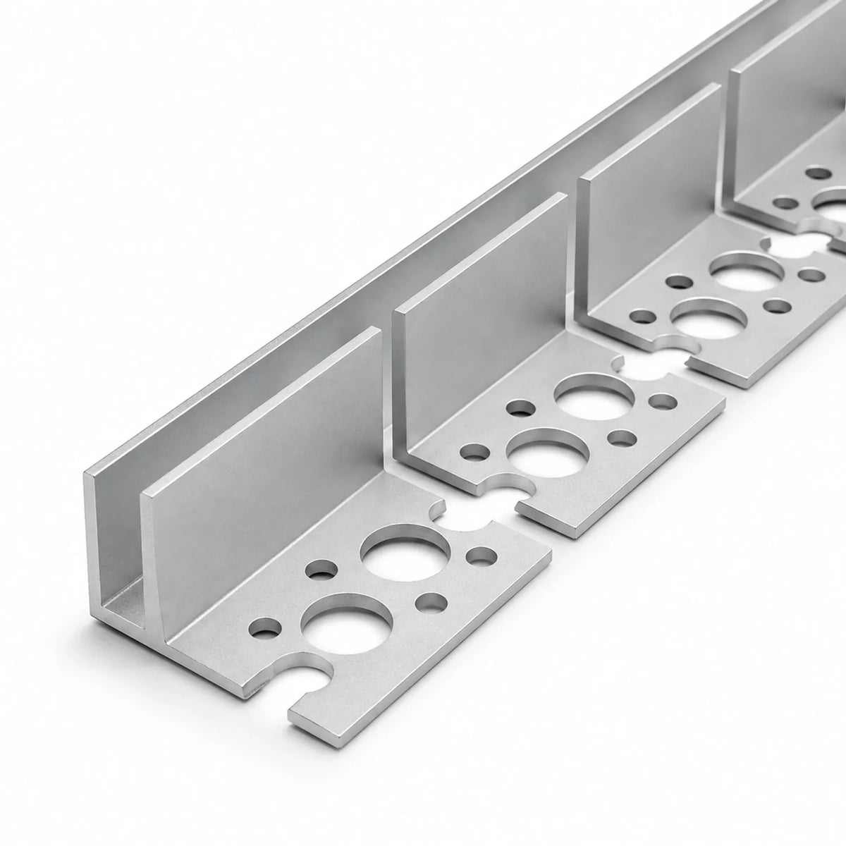 Close illustration of the bendable tile-in aluminium channel for 8×16mm Neon Flex