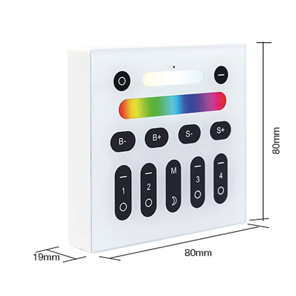 GLEDOPTO 2.4G Wall Switch Panel for RGB RGBW RGB-CCT lighting GL-W-003Z - UK LED Lights