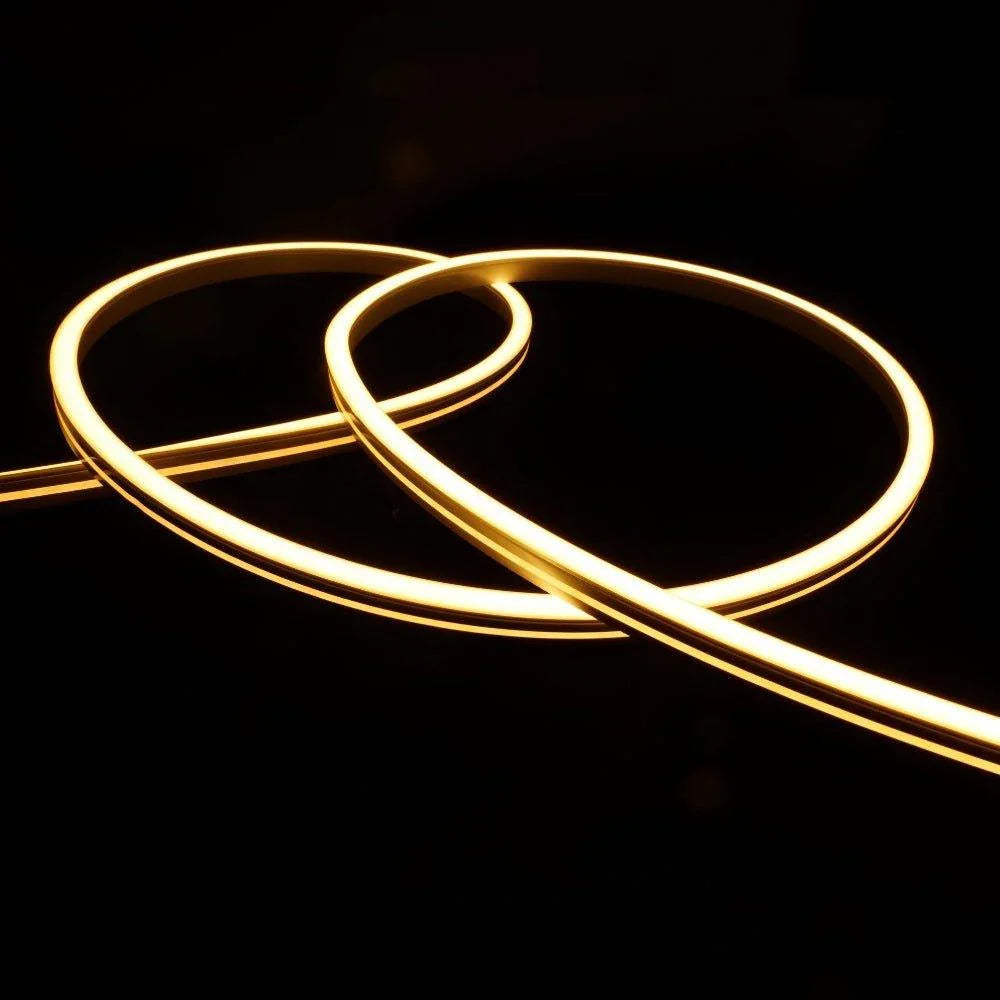 Warm White LED Neon Flex 2700K 24V 6x12mm IP67 Waterproof 5cm Cut 20m | UK LED Lights