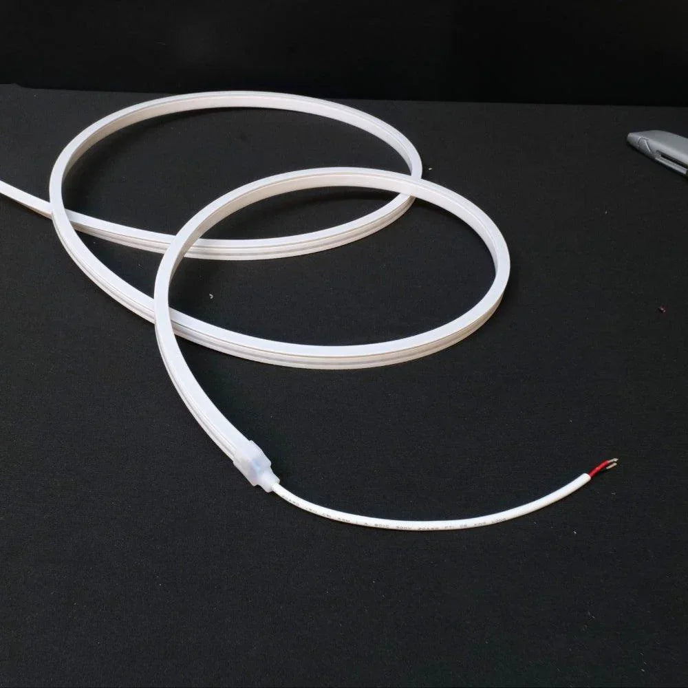 Warm White LED Neon Flex 2700K 24V 6x12mm IP67 Waterproof 5cm Cut 20m | UK LED Lights