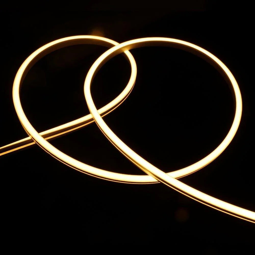 Warm White LED Neon Flex 2700K 24V 6x12mm IP67 Waterproof 5cm Cut 20m | UK LED Lights