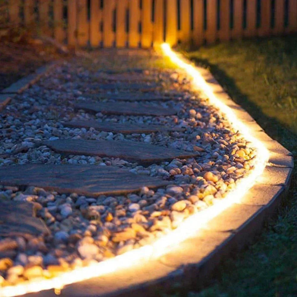 Decking Warm White LED Neon Flex 2700K 24V 6x12mm IP67 Waterproof 5cm Cut 20m | UK LED Lights