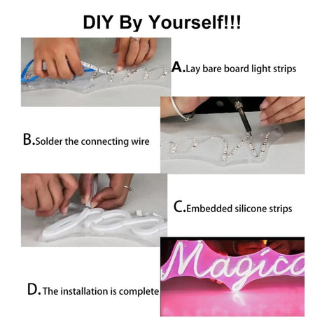 Warm White Silicone Neon Flex Tube Diffuser Body for LED Strip Lights Neon Signs 8mm - UK LED Lights