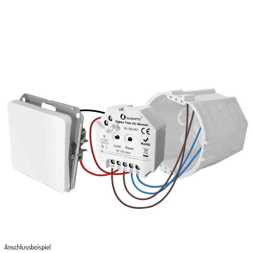GLEDOPTO ZigBee Triac AC 100 - 240V Dimmer GL-SD-001 - UK LED Lights