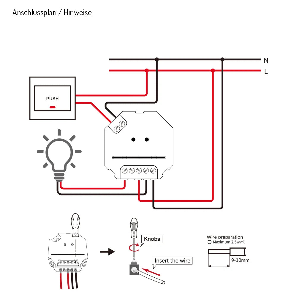 GLEDOPTO ZigBee Triac AC 100 - 240V Dimmer GL-SD-001 - UK LED Lights