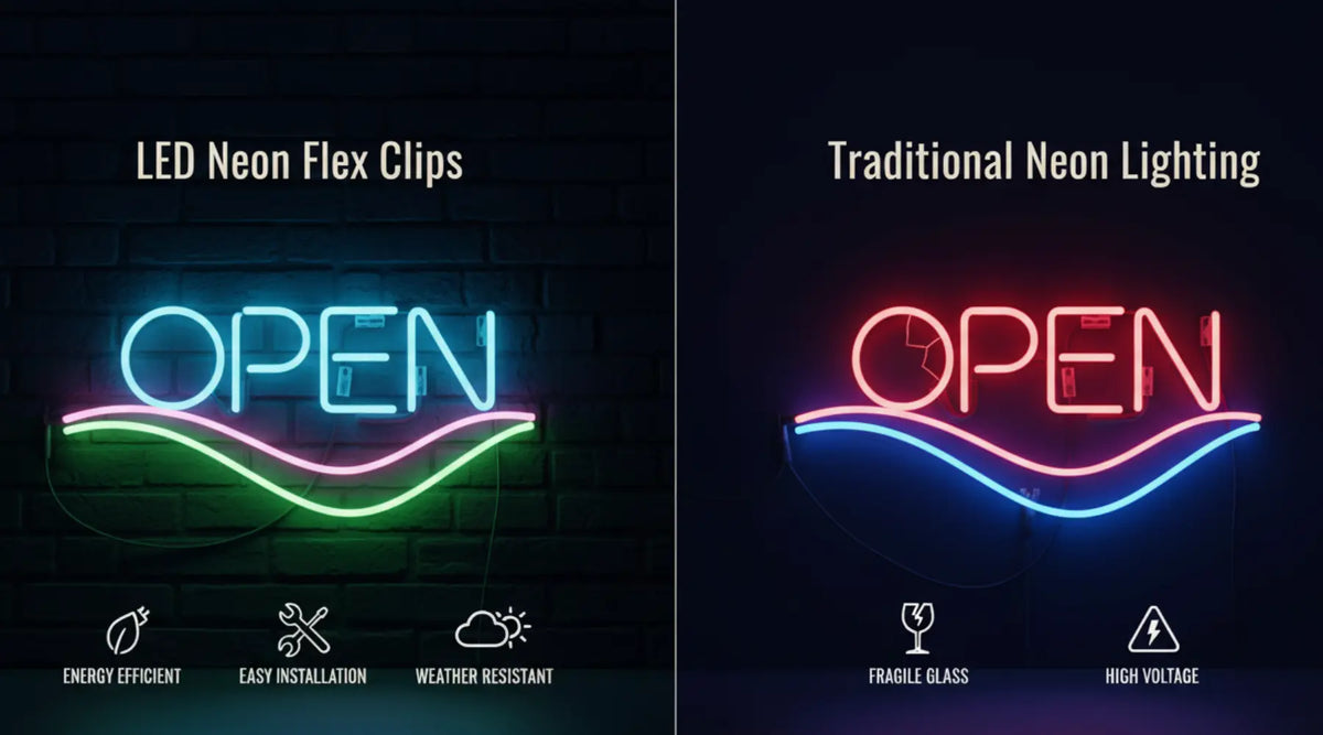 Difference Between LED Neon Flex Clips and Traditional Lighting Expert 2025 Analysis