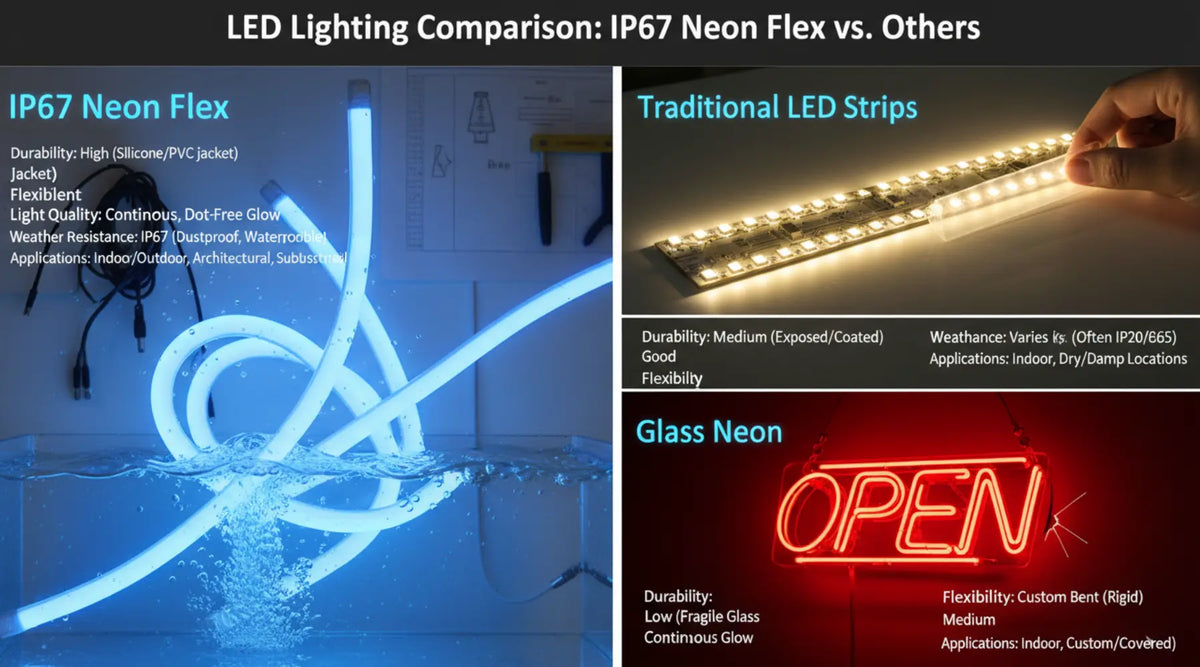 A Complete Comparison: IP67 Neon Flex vs Other LED Options