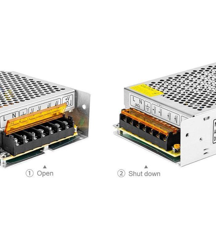 150W DC12 Switch LED Power Supply Transformer IP20 Non-Waterproof - UK LED Lights
