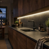 Natural white 4000K LED strip lighting in a kitchen