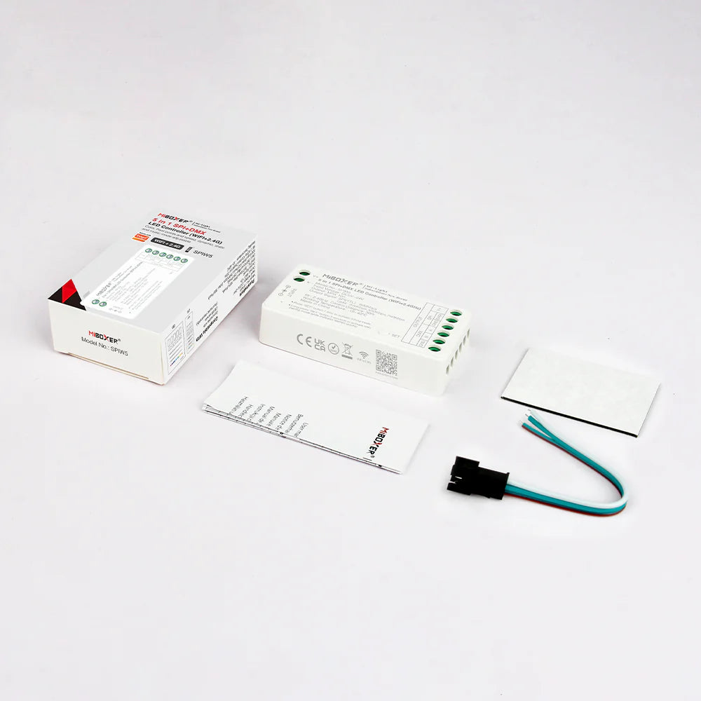 Miboxer 5 in 1 SPI+DMX LED Controller (WiFi+2.4G) SPIW5