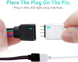 5 Metre DC 12V/24V RGB LED Strip 4 Pin Soldless Connector Cables 5050 3528 - UK LED Lights