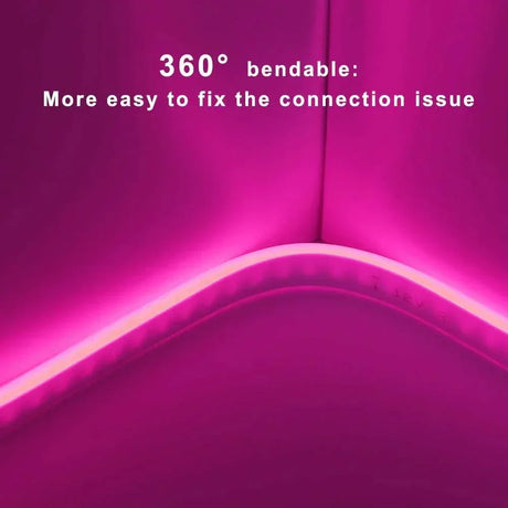 Pink LED Neon Flex AC 220V 240V 8x16mm 120LEDs/m IP65 Waterproof with UK Plug - ATOM LED