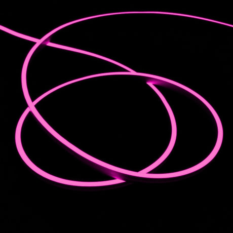 Pink Neon Flex 24V 8x16mm 120LEDs/m IP65 Waterproof 5cm Cut