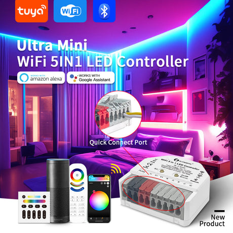 GLEDOPTO Ultra Mini WiFi 5 in 1 LED Controller GL-C-301W)