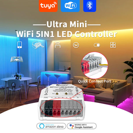 GLEDOPTO Ultra Mini WiFi 5 in 1 LED Controller GL-C-301W)