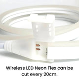 Cool White LED Neon Flex Wireless 8x16mm 120LEDs/m 220V 240V IP65 Waterproof with UK Plug - ATOM LED