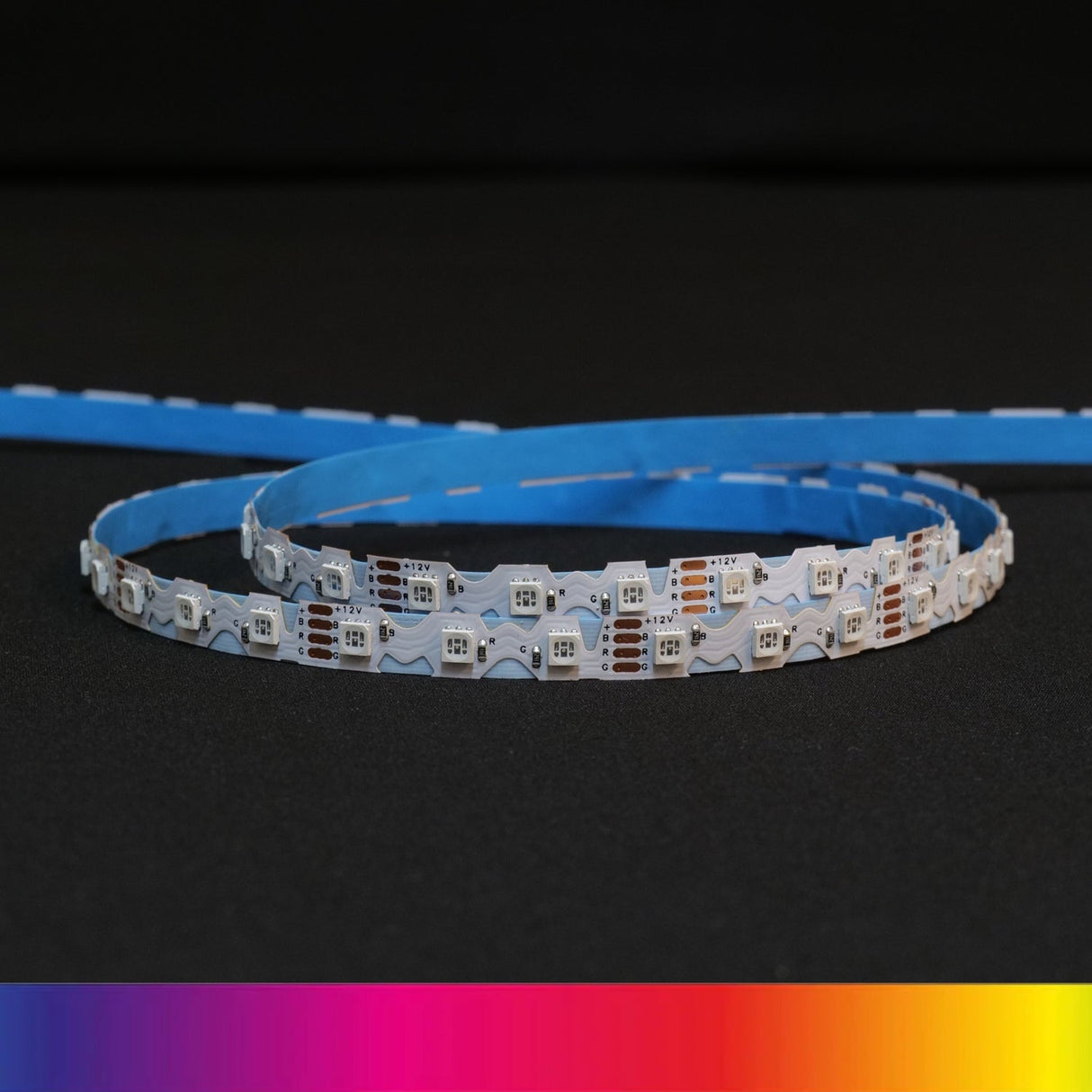 Bendable S-Shape RGB LED Strip 3835 Zig Zag IP20 Waterproof 12V 90 LEDs/m 8mm