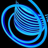 Blue LED Neon Flex 8x16mm 120LEDs/m AC 220 240V IP67 Waterproof with UK Plug - ATOM LED
