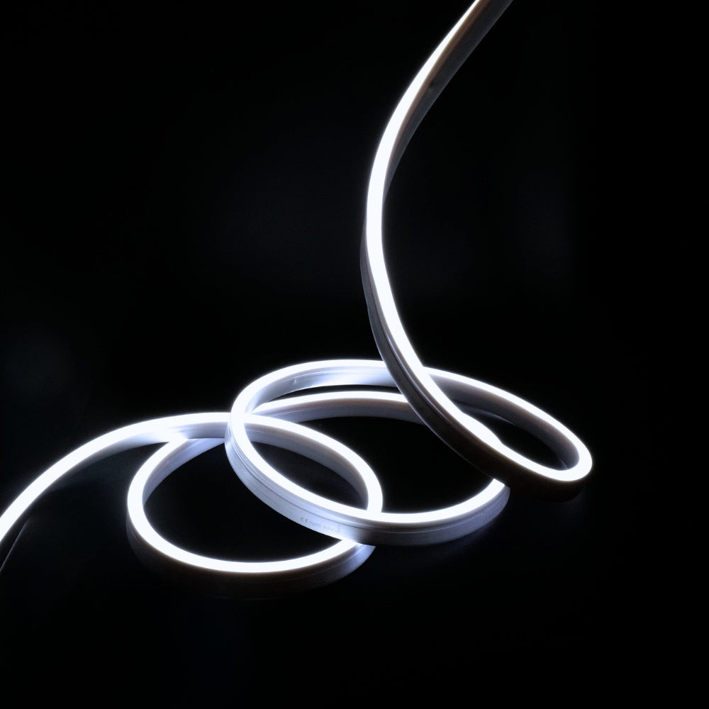 Cool White Neon Flex 6000K 48V 10x20mm IP67 Waterproof 30m