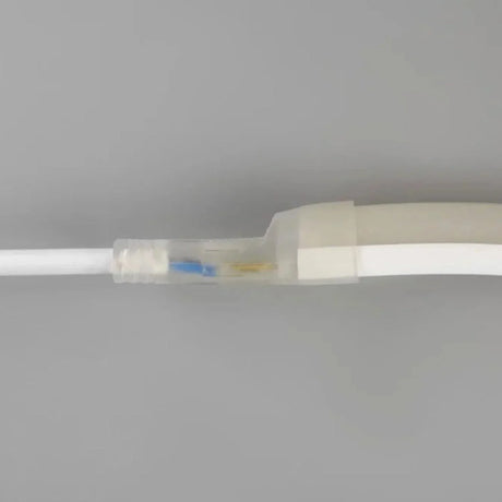 Cool White LED Neon Flex 16x16mm D Shape Vertical Bending 120LEDs/m 220V 240V IP67 Waterproof with UK Plug - ATOM LED