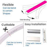 Cool White LED Neon Flex 220V 240V 8x16mm 120LEDs/m IP67 Waterproof with UK Plug - ATOM LED