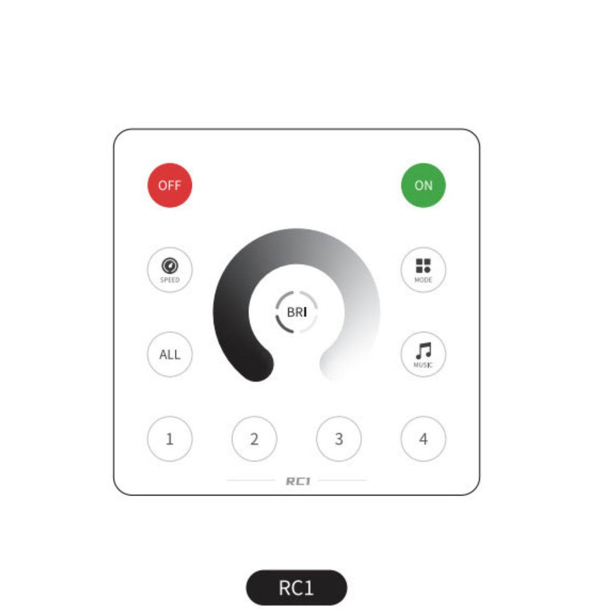 Remote for SP636E DC5-24V Addressable LED Strip Controller