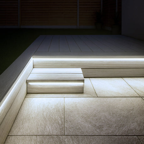 Decking LED Light Cool White Neon Flex 6000K 24V 6x12mm IP67 Waterproof Cut Anywhere