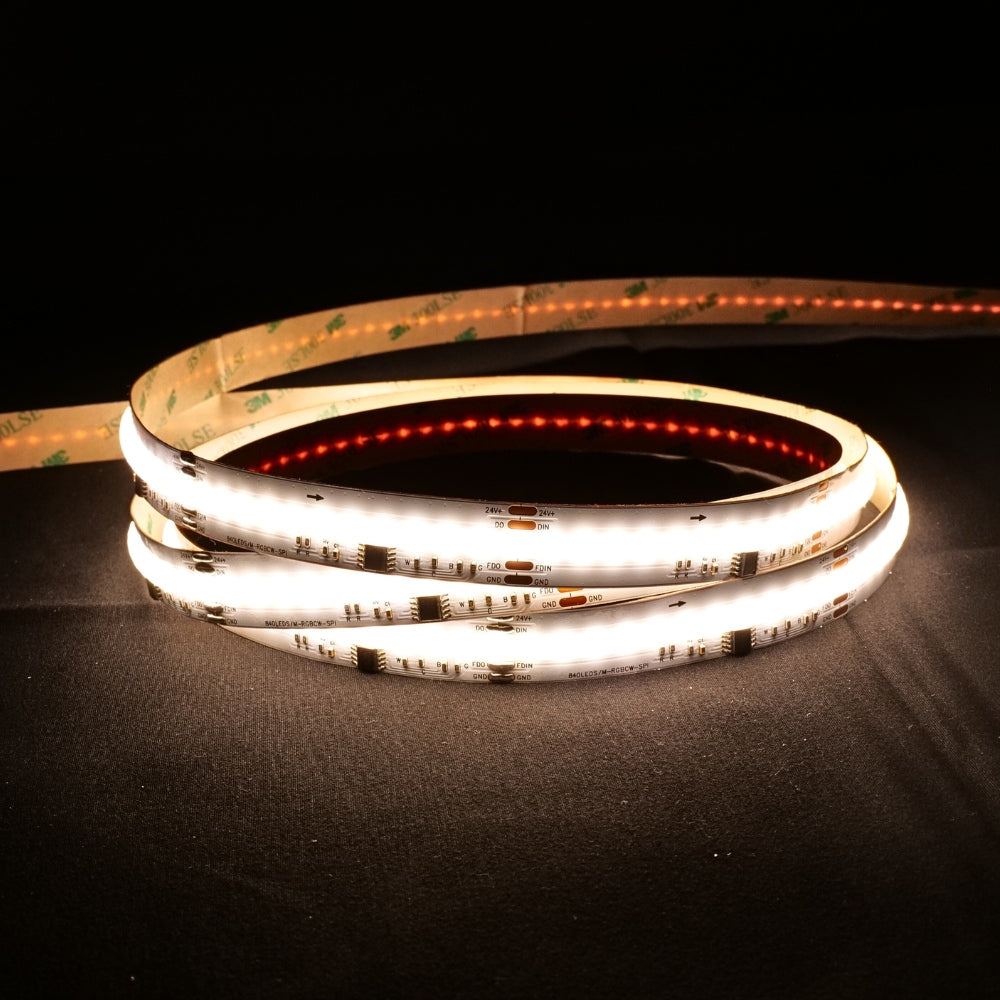 Digital Pixel RGB CCT COB Strip 24V IP20 840 LEDs/m WS2805 15mm Wide