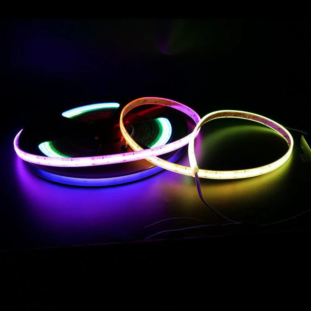 Addressable Digital Pixel RGBW 3000K COB LED Strip 24V WS2814 IP68 – UK ...