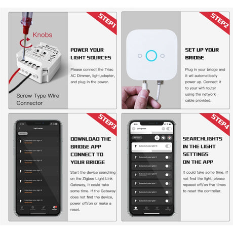 GLEDOPTO ZigBee Triac AC Dimmer GL-SD-001