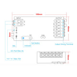 GLEDOPTO Tuya SPI Pixel Controller RGBCCT RGBW RGB WiFi LED Controller Dynamic Light Music Sync Work with Smart Life Google Assistant Alexa Yandex (206W-WiFi SPI)