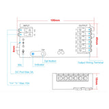 GLEDOPTO Tuya SPI Pixel Controller RGBCCT RGBW RGB WiFi LED Controller Dynamic Light Music Sync Work with Smart Life Google Assistant Alexa Yandex (206W-WiFi SPI)