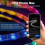 GLEDOPTO Tuya SPI Pixel Controller RGBCCT RGBW RGB WiFi LED Controller Dynamic Light Music Sync Work with Smart Life Google Assistant Alexa Yandex (206W-WiFi SPI)