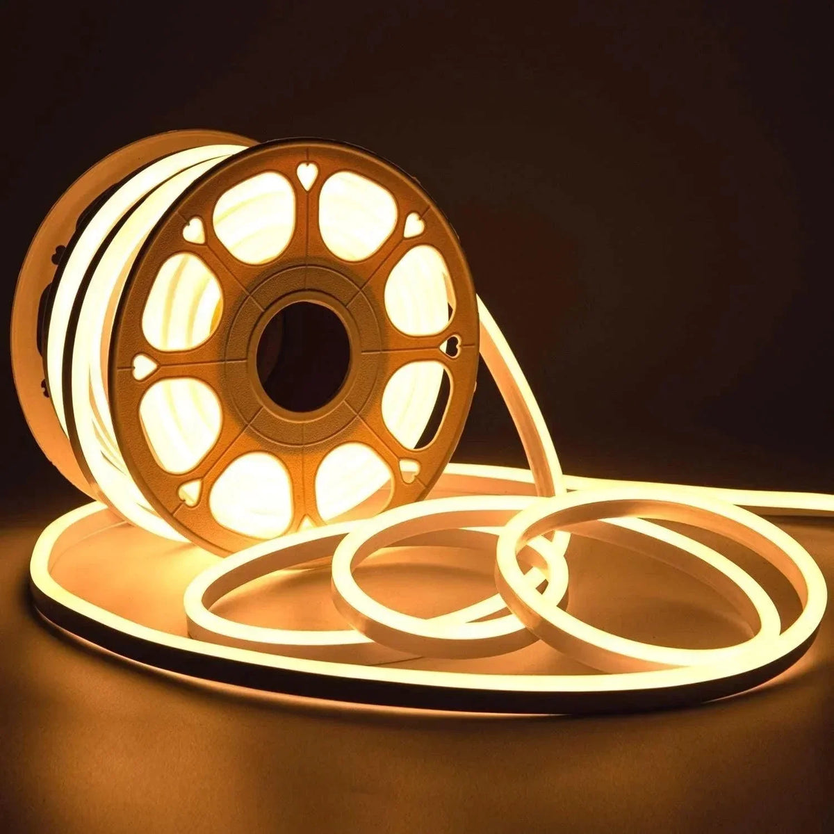Is File Led Light Warm White LED Neon Flex 220V 240V 8x16mm 120LEDs/m IP65 - ATOM LED ...