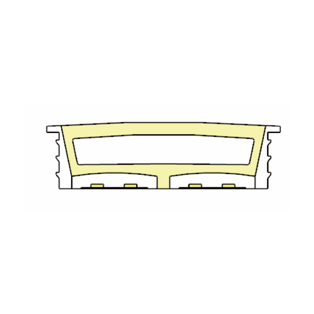 LED Strip Silicone Neon Flex Profile Cover Body Flexible Bendable 50x15mm