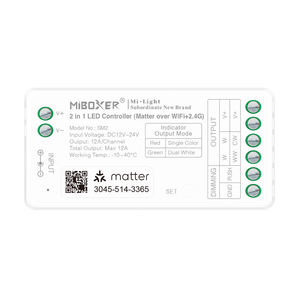 MiBoxer SM2 LED controller - product front view
