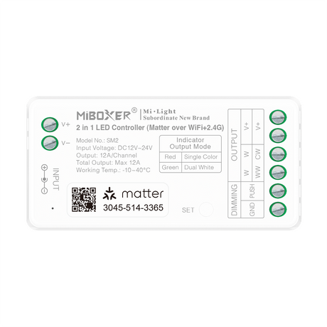 MiBoxer SM2 LED controller - product front view