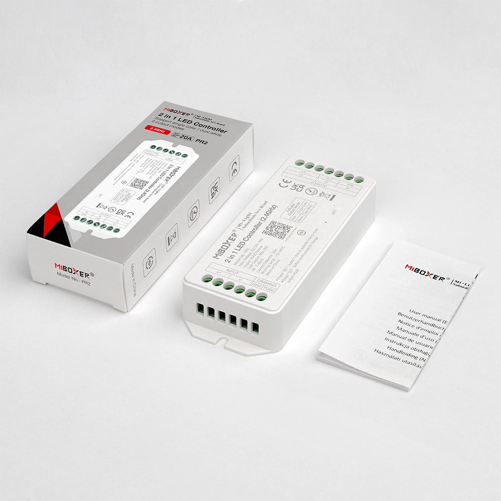 Miboxer 2 in 1 LED Controller (2.4GHz) Output Max 20A PR2 - UK LED Lights