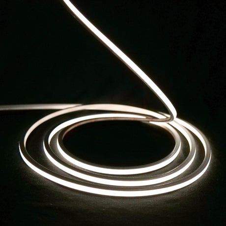  Micro Mini Natural White Neon Flex 4000K 24V Top Bend 4.5x4.5mm IP65 Waterproof 240LEDs/m