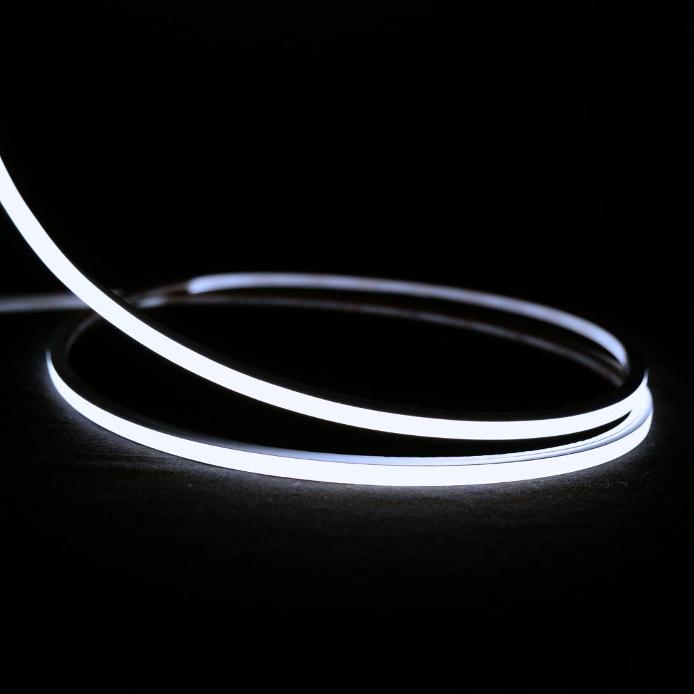 Micro Mini Cool White Neon Flex 6000K 24V Top Bend 4.5x4.5mm IP65 Waterproof 240LEDs/m
