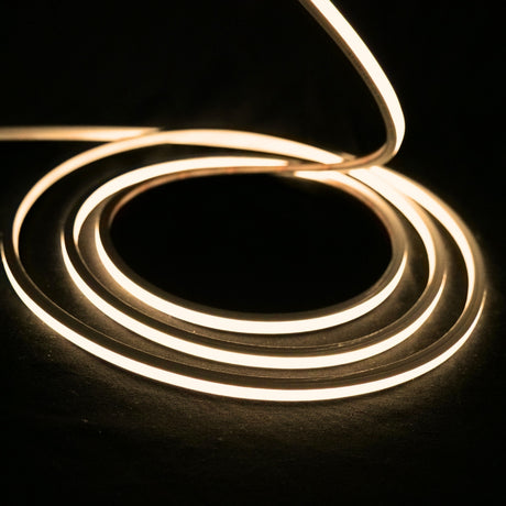 Mini Warm White Neon Flex 3000K 24V Top Bend 4.5x4.5mm IP65 Waterproof 240LEDs/m