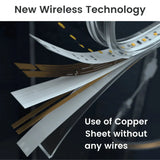 Warm White LED Neon Flex Wireless 8x16mm 120LEDs/m 220V 240V IP65 Waterproof Neon Flex with UK Plug - ATOM LED
