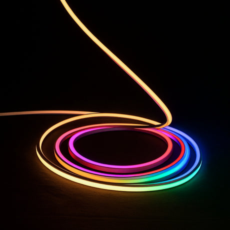 RGBW (3000K) LED Neon Flex 13x13mm IP67 Waterproof 48V 20 Metre