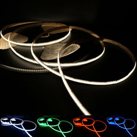 RGBW (Warm White) COB LED Strip 24V IP68 Waterproof 784 LEDs/m