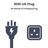 Natural White Neon Flex 4000K 16x16mm 220V 240V Top Bend IP65 10cm Cut with UK Plug - ATOM LED