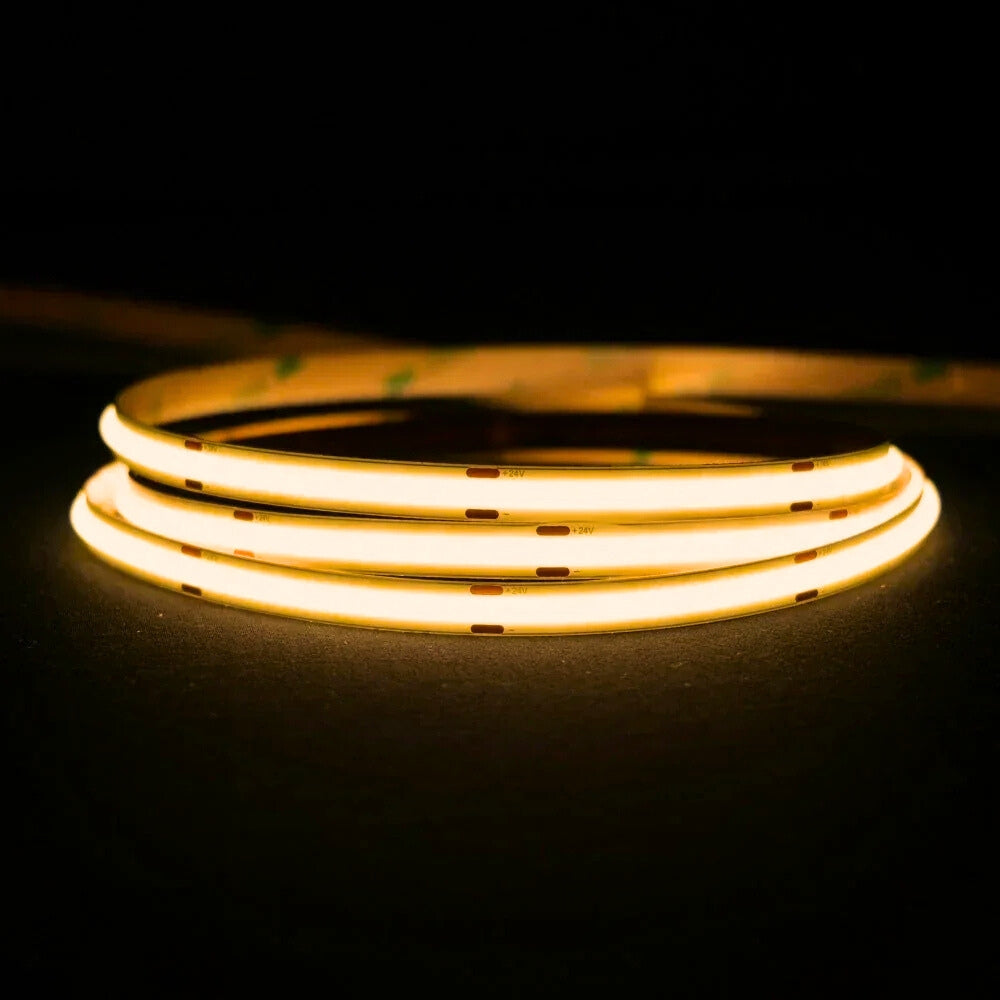 Ultra Long Warm White 2700K COB LED Strip 48V 480LEDs/m IP20 30M