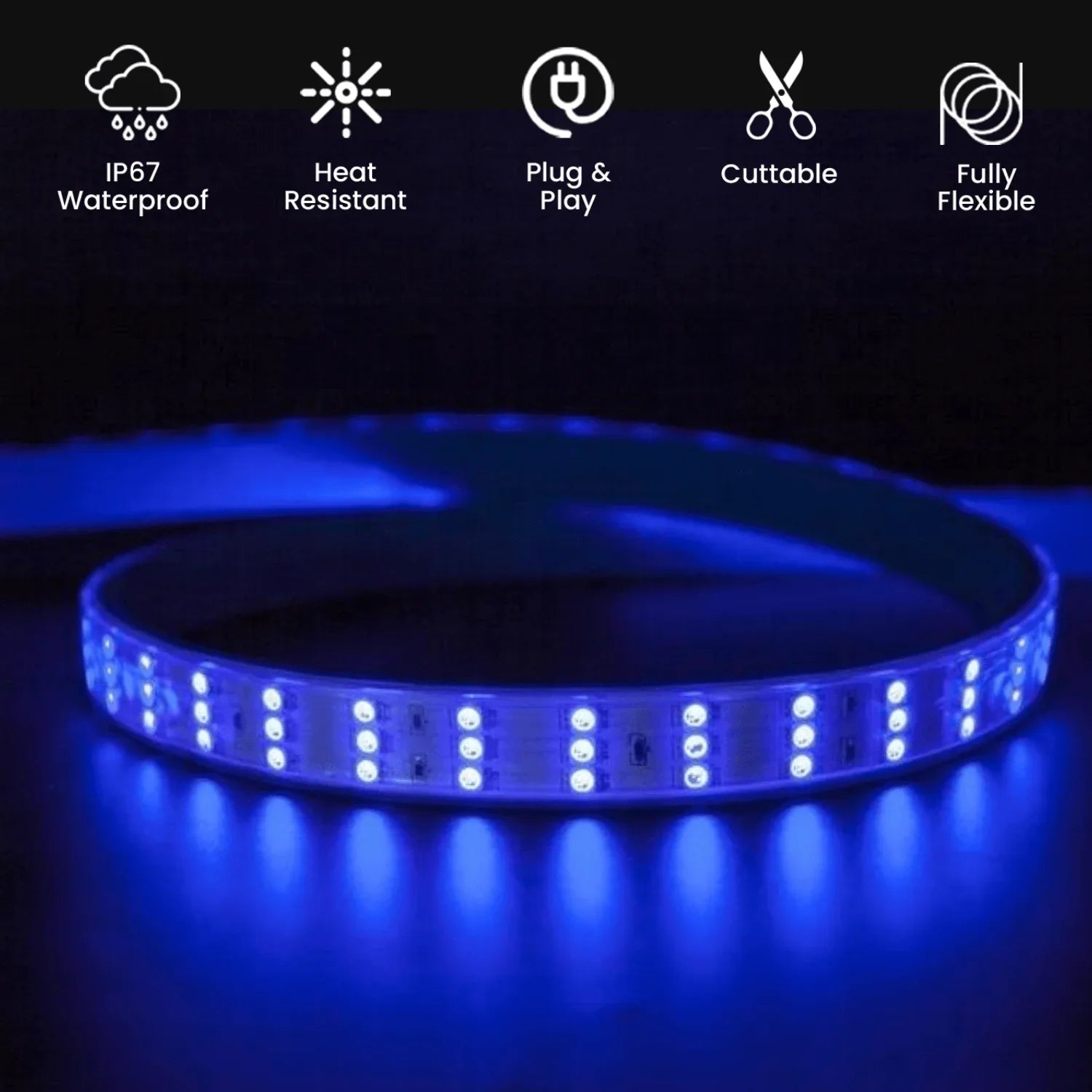220V-240V LED Strip Lights – RGB 5050 SMD, Rope Light For Indoor, Party, Wedding, Christmas