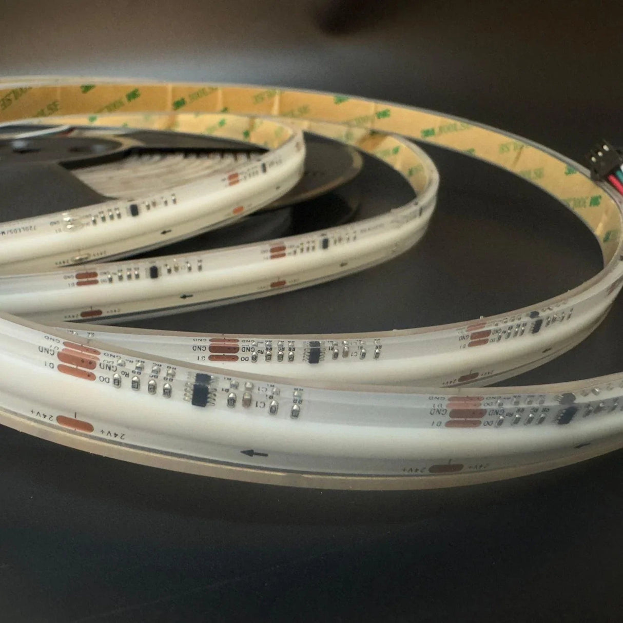 Digital Pixel COB RGBW (Warm White 3000K) LED Strip 24V SPI IP68 Waterproof 784 LEDs/m WS2811