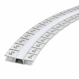 Bendable Plaster in Aluminium Profile Recessed For LED Strip 2 & 3 Metre
