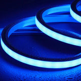 Blue Neon Flex 16x16mm 220V 240V Top Bend 120LEDs/m 20cm Cut IP65 Waterproof with UK Plug - UK LED Lights